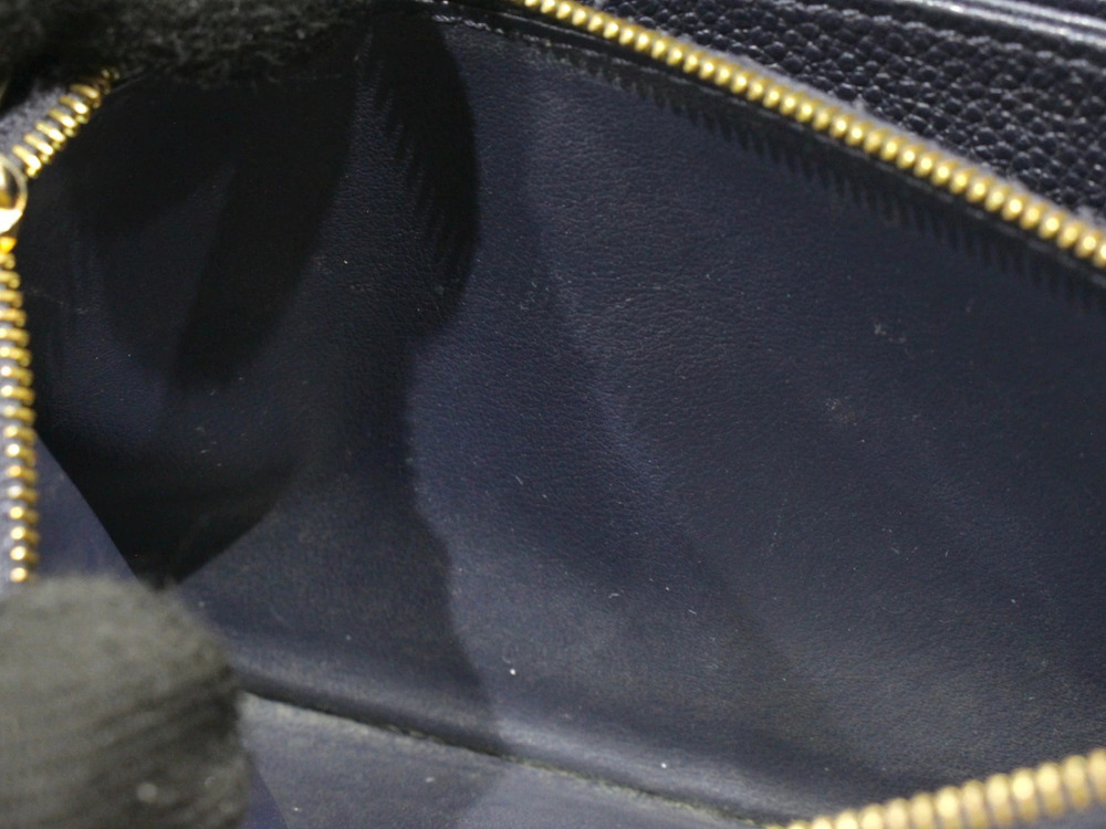 LOUIS VUITTON Zippy Wallet Monogram Empreinte Long Navy Blue LV